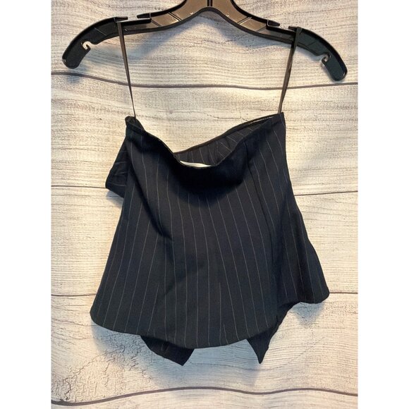 Commense Pinstripe Bustier/Strapless Vest Top Size XS - Picture 2 of 3